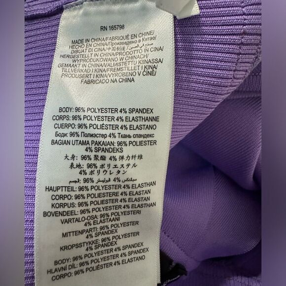 Herve Leger High Neck Bra Top in Wisteria - Picture 10 of 10